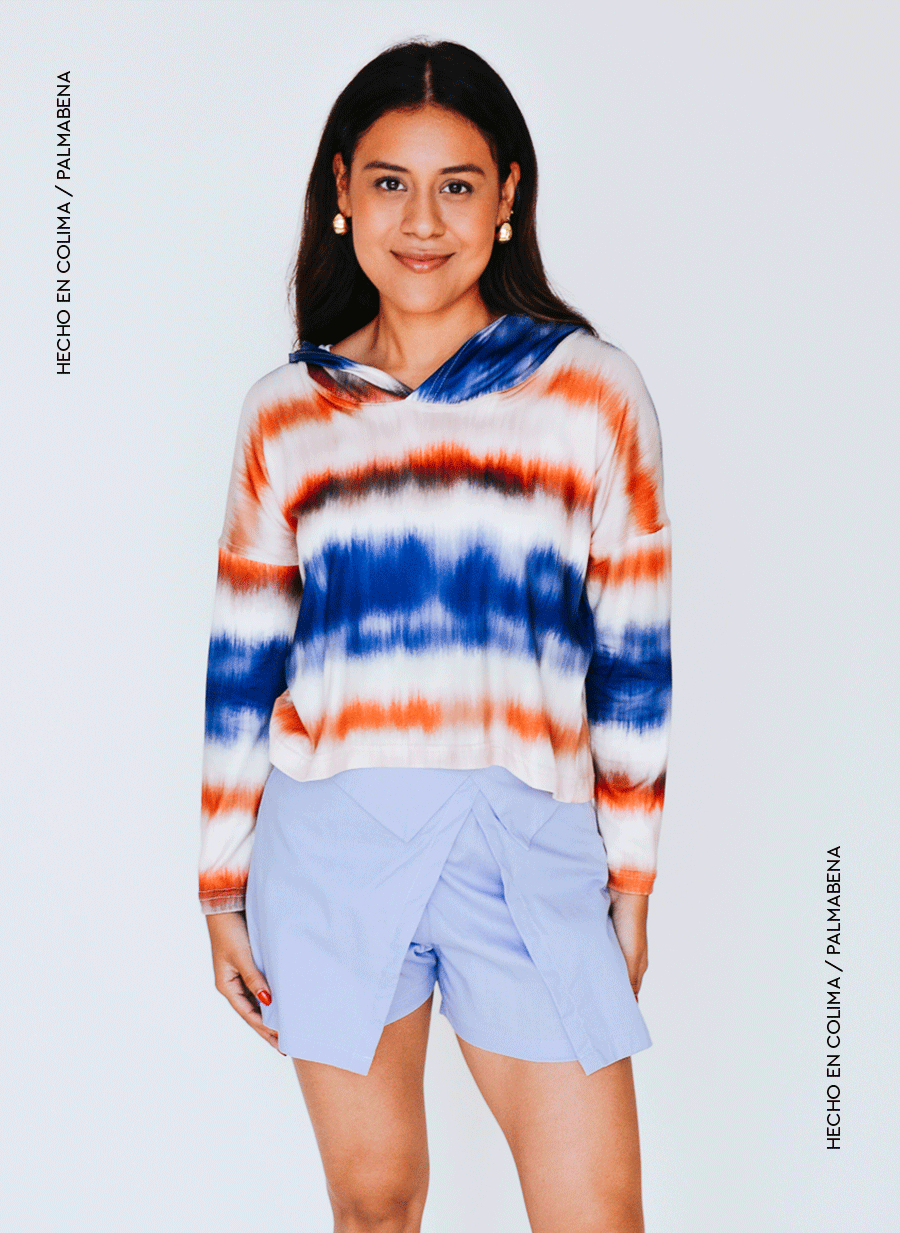 Falda cruzada azul cielo - 1F-33