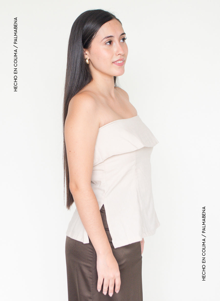 Top straple recto beige - 1B-103B