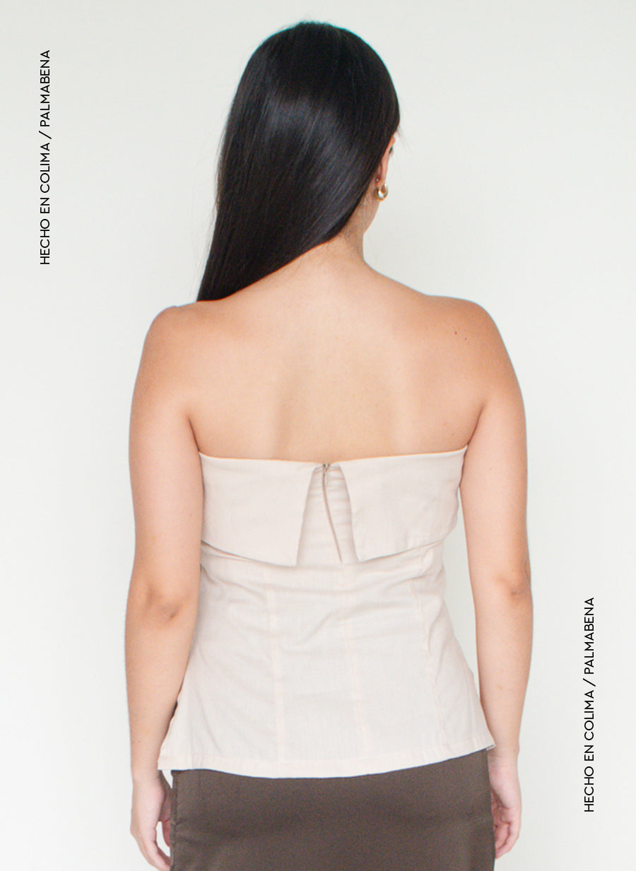 Top straple recto beige - 1B-103B