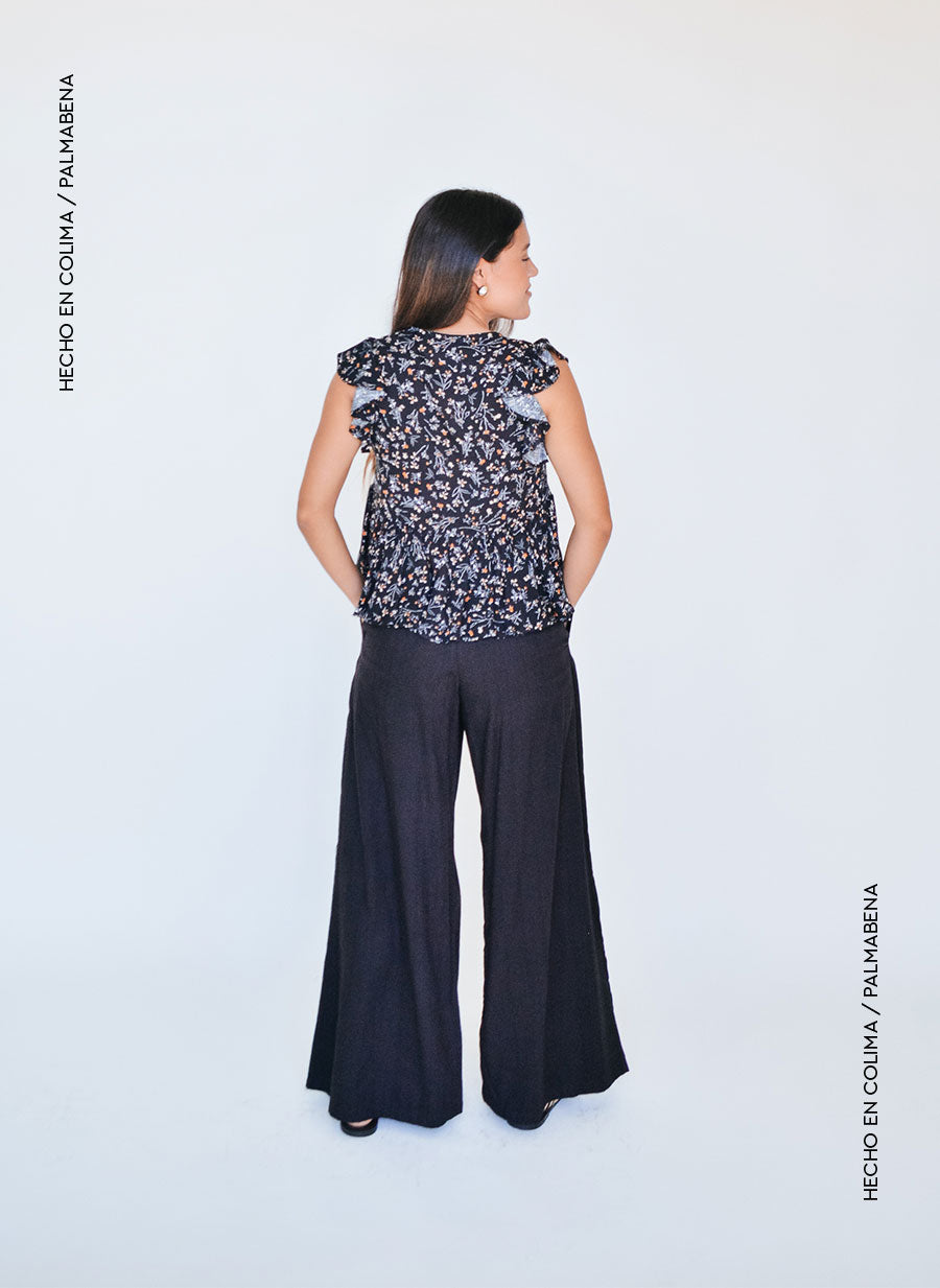 Blusa olán flores - 1B-62D