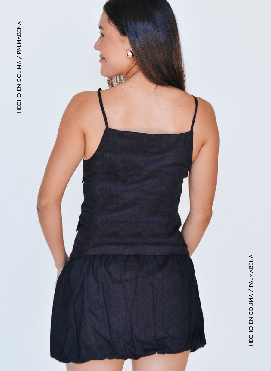 Falda globo negra - 1F-40B