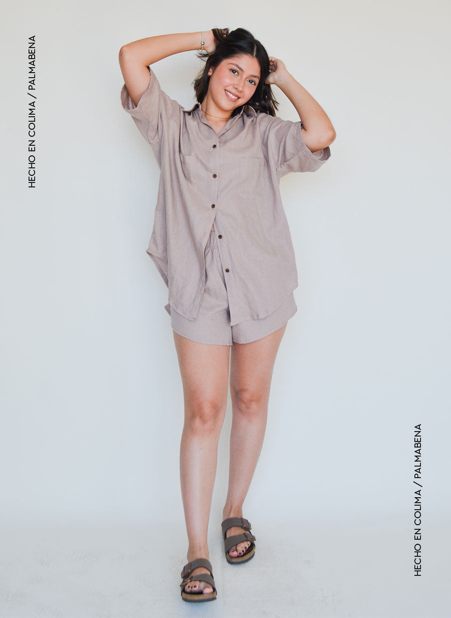 Camisa oversize manga corta - 1C-78A