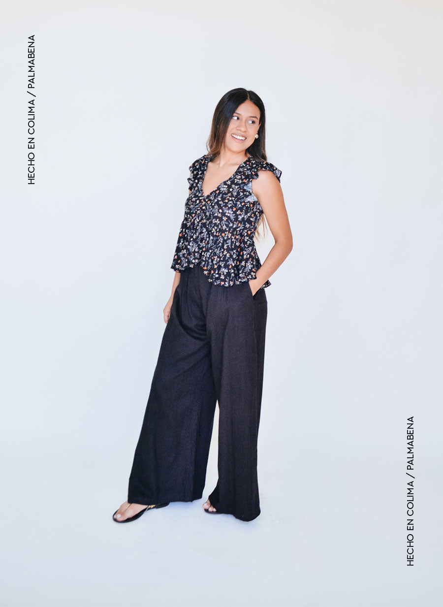 Pantalón ancho pinzas - 1P-44B