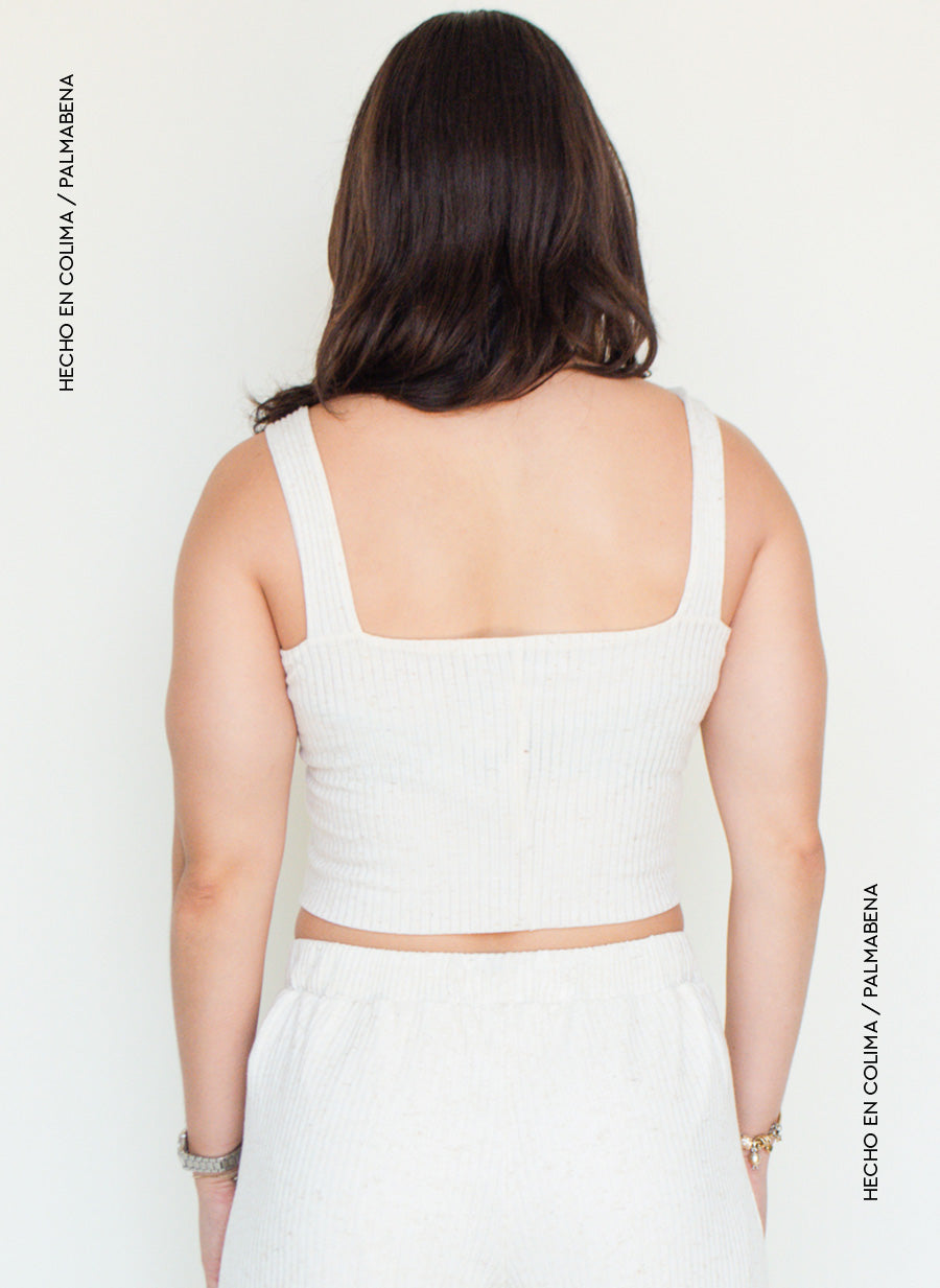 Top tirantes anchos rib - 1B-86C