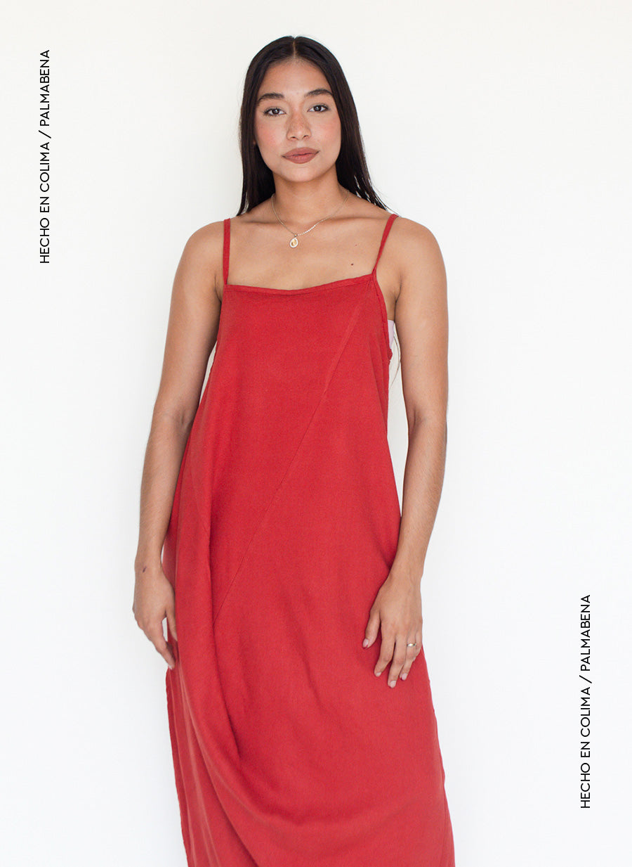 Vestido asimétrico midi - 1V-98