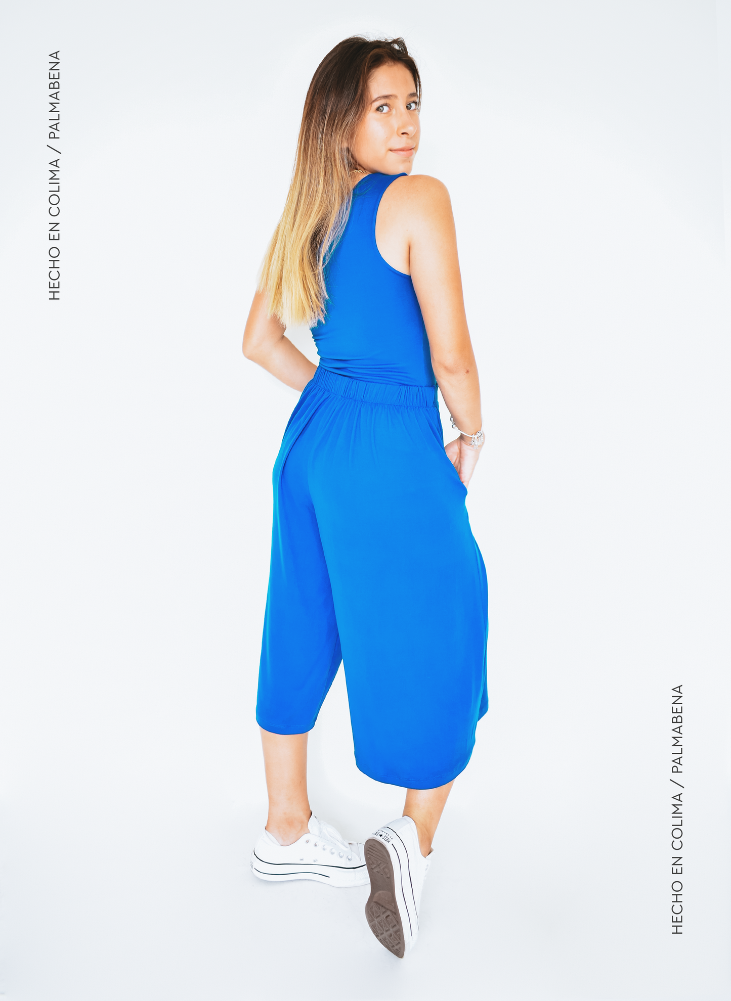 Pantalón culotte azul rey - 1P18D