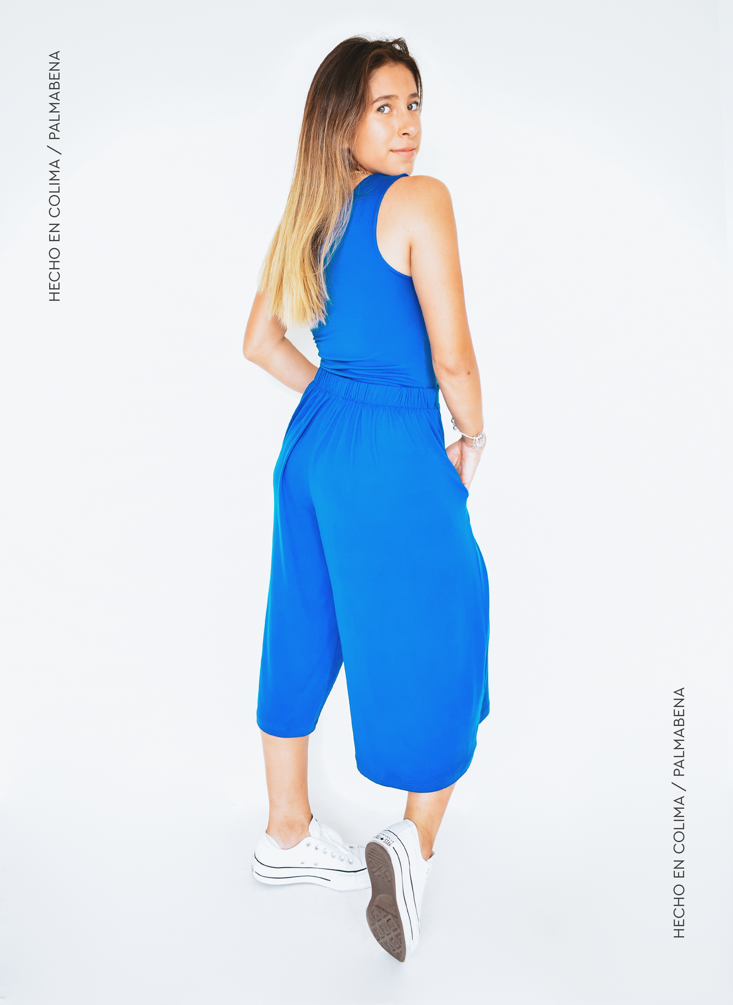 Pantalón culotte azul rey - 1P-18D