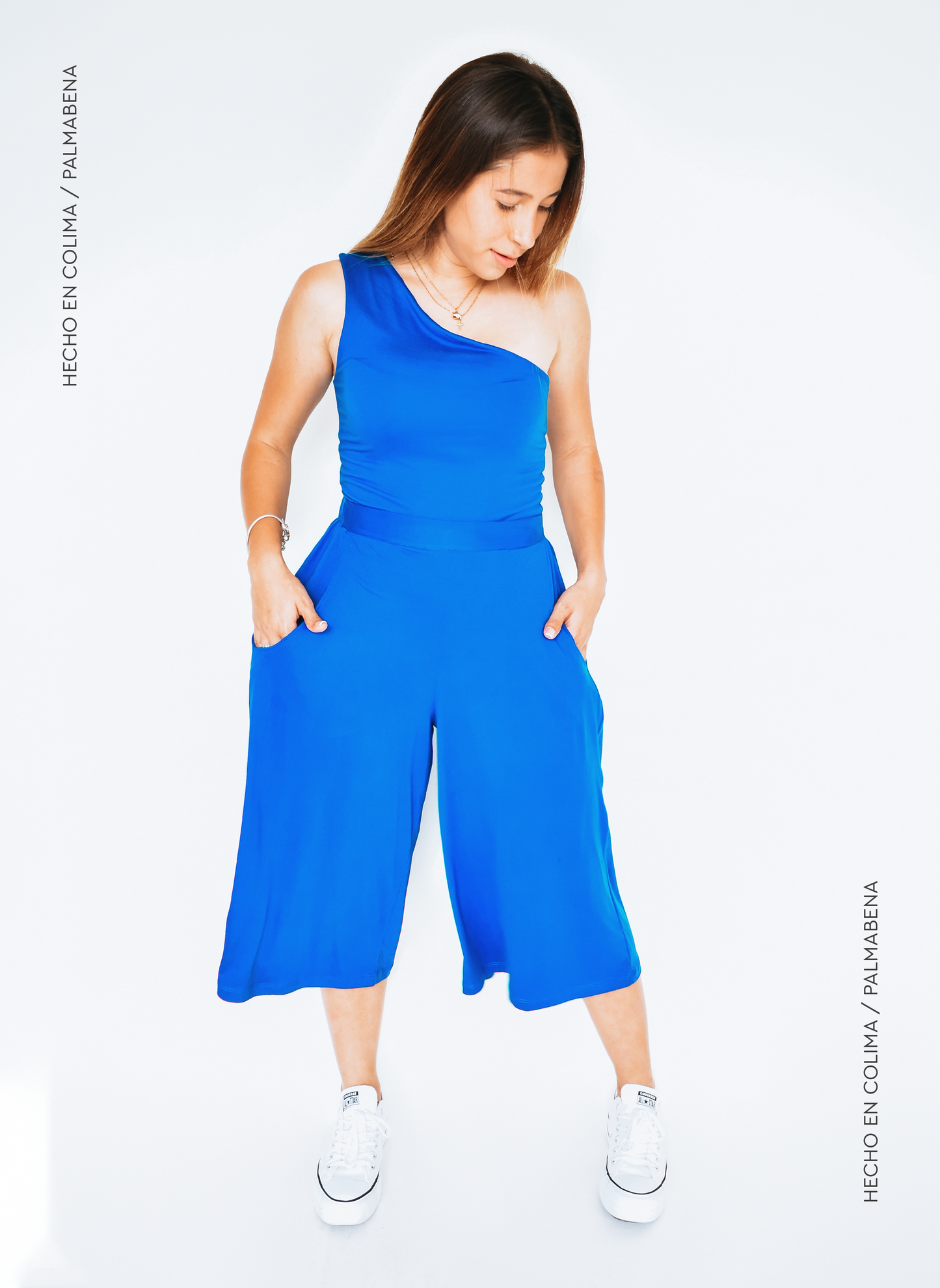 Pantalón culotte azul rey - 1P18D