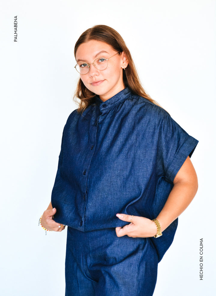 Camisa estilo mezclilla - 1C29F