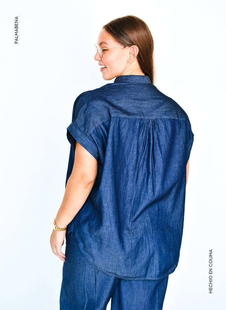 Camisa estilo mezclilla - 1C29F