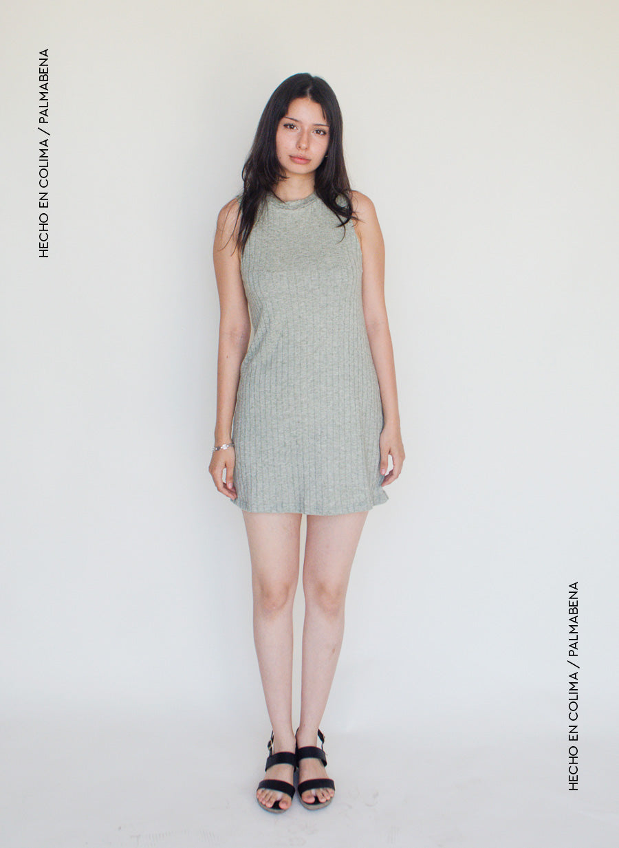 Vestido mini rib - 1V-15F