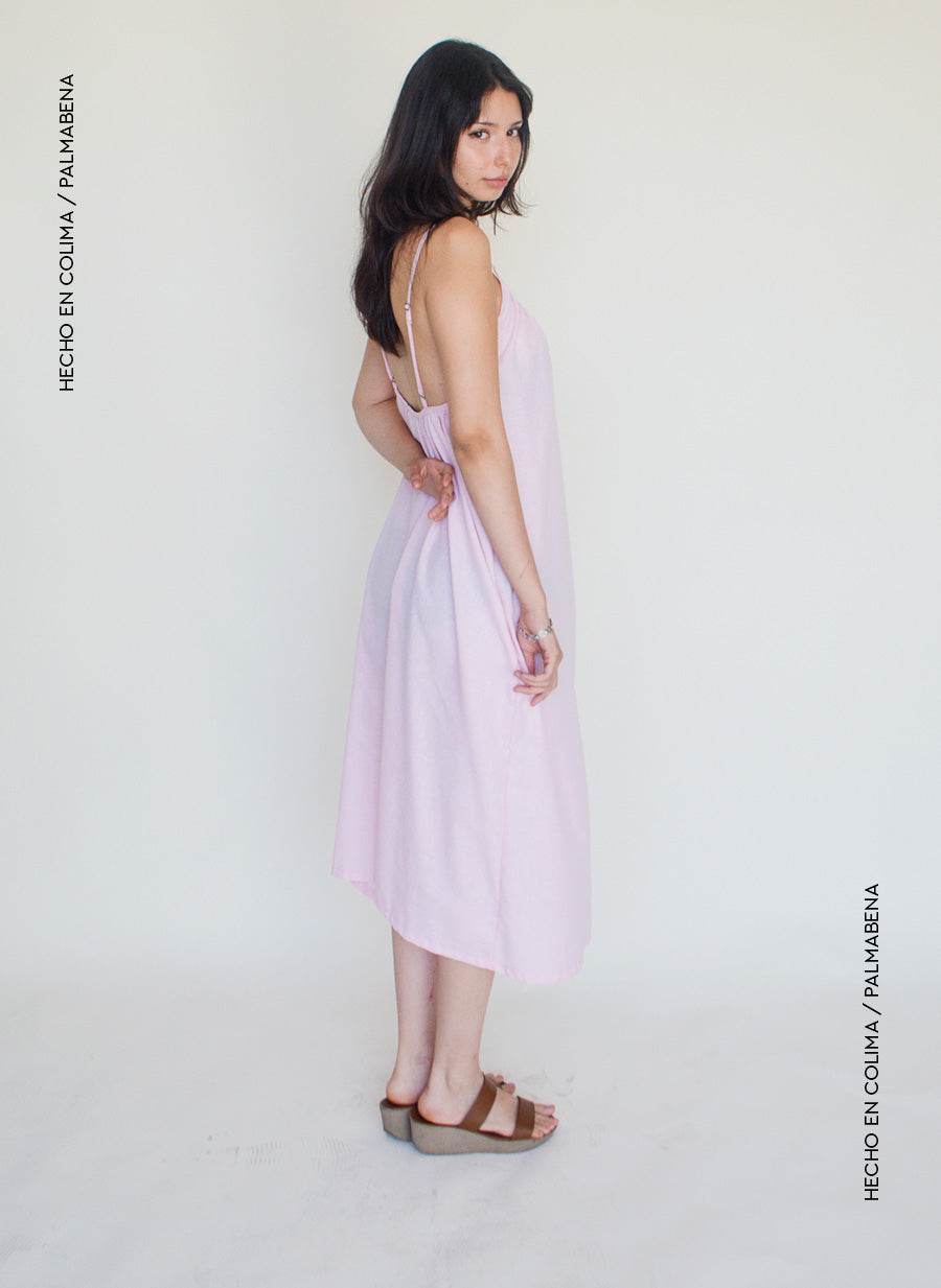 Vestido midi escote  - 1V-97