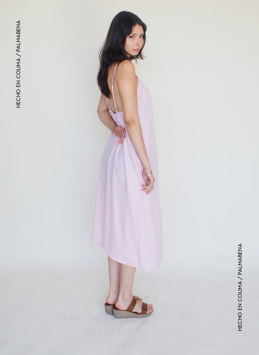 Vestido midi escote  - 1V-97