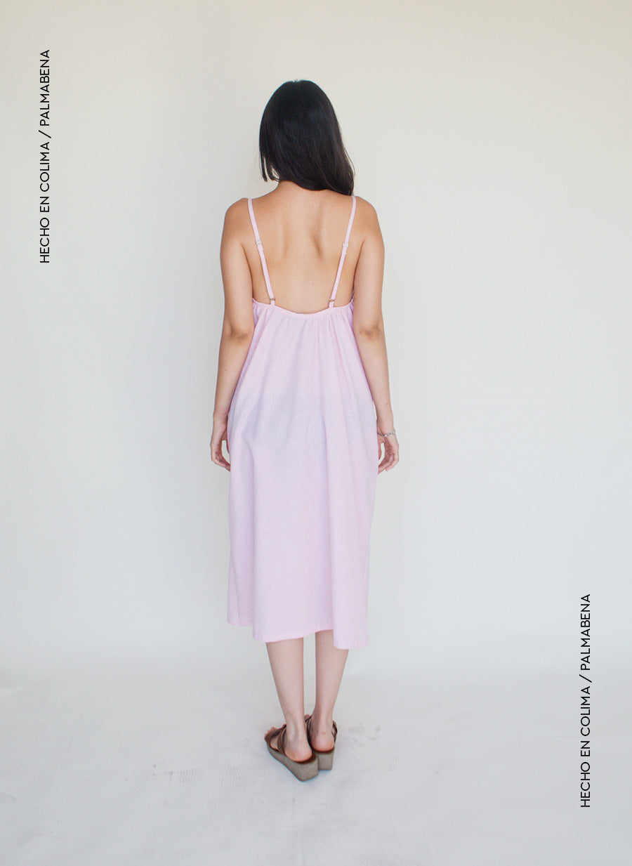 Vestido midi escote  - 1V-97