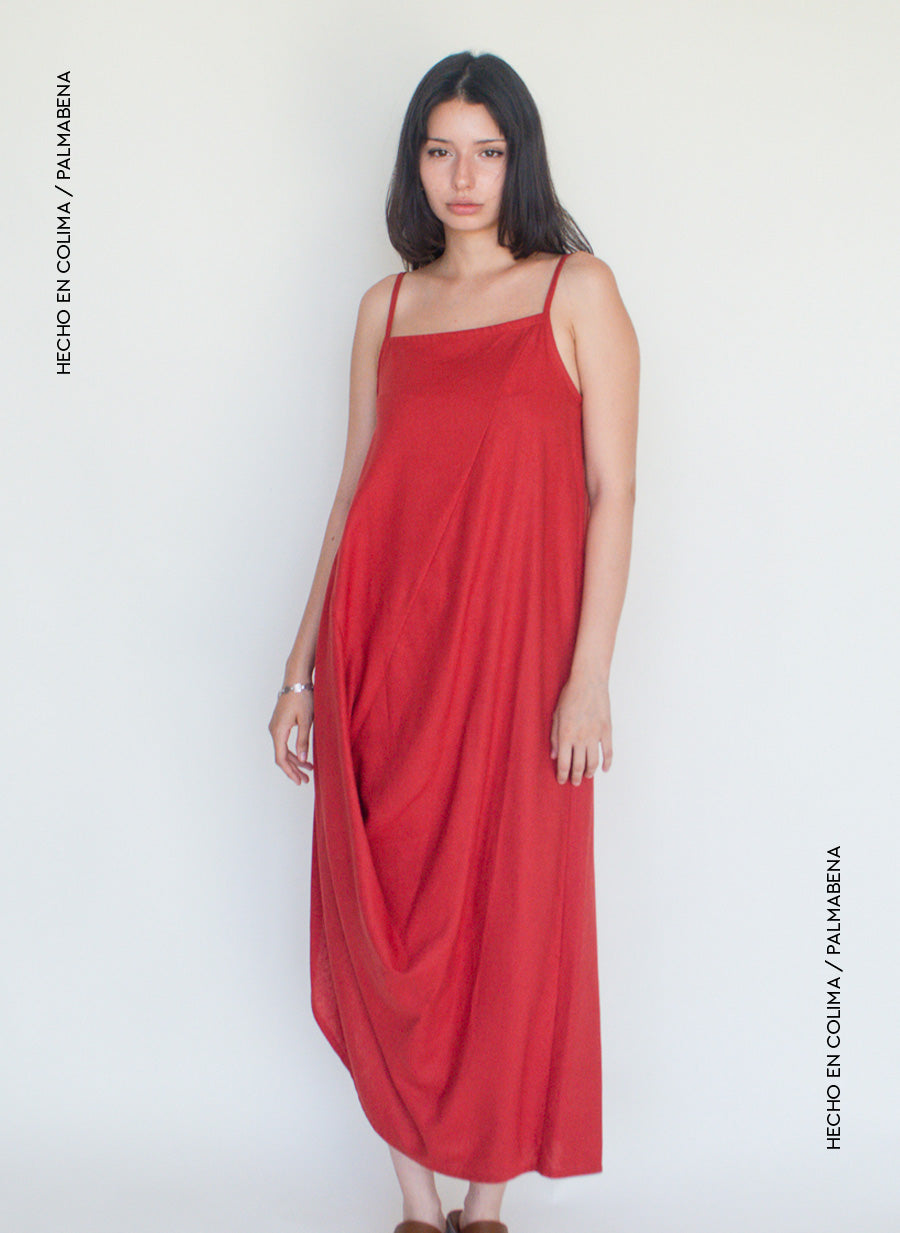 Vestido asimétrico midi - 1V-98