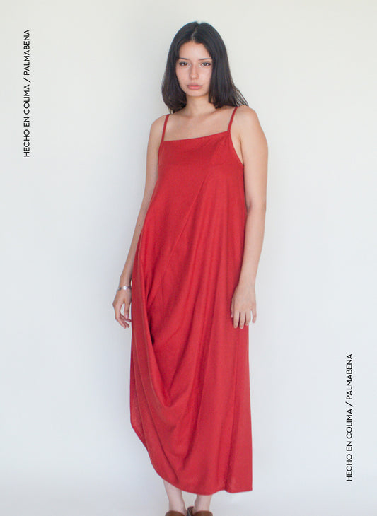 Vestido asimétrico midi - 1V-98