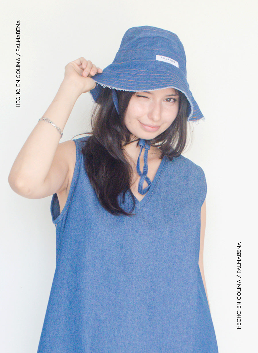 Bucket hat upcycling mezclilla - 1N-BUCKET