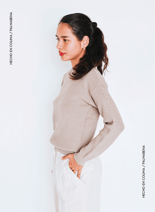 Suéter básico moka - 1N-41B