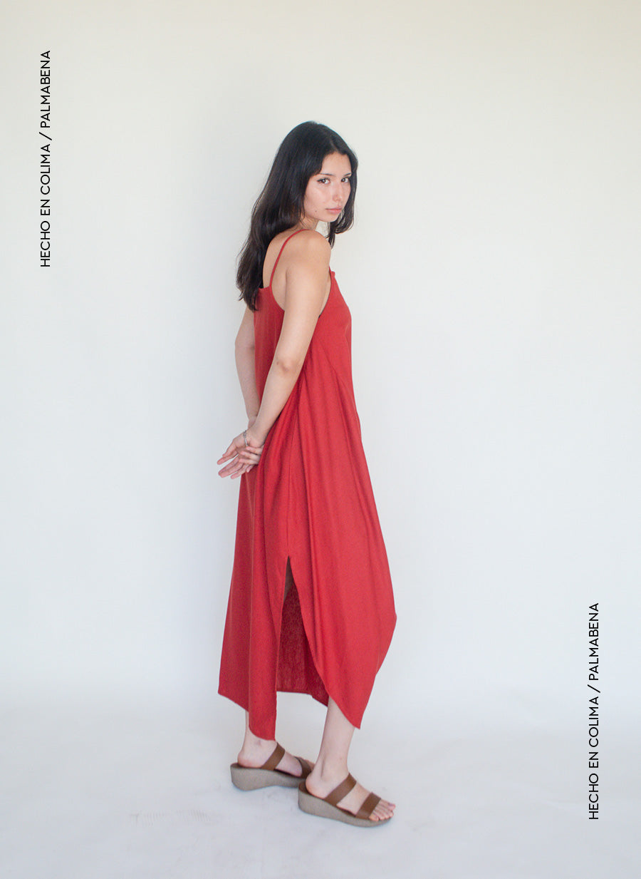 Vestido asimétrico midi - 1V-98
