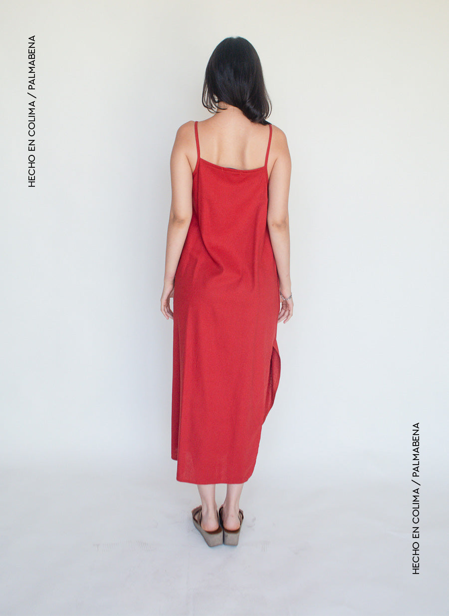 Vestido asimétrico midi - 1V-98