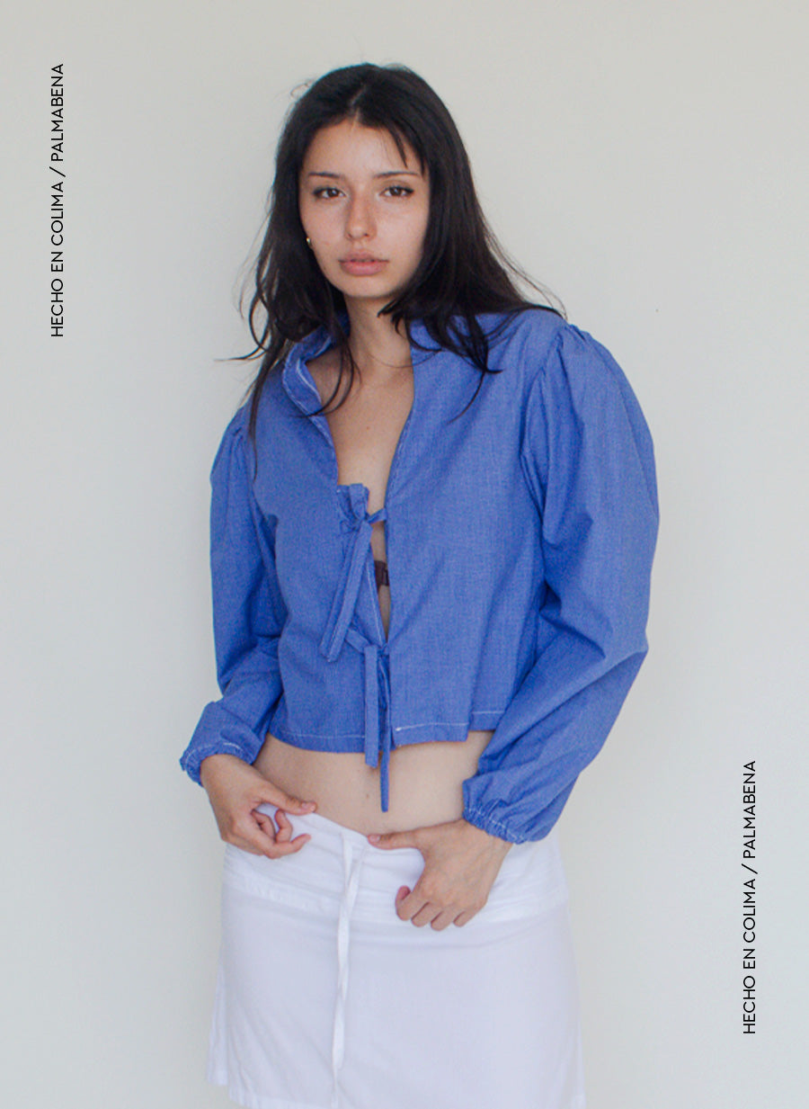 Camisa manga fruncida - 1C-81