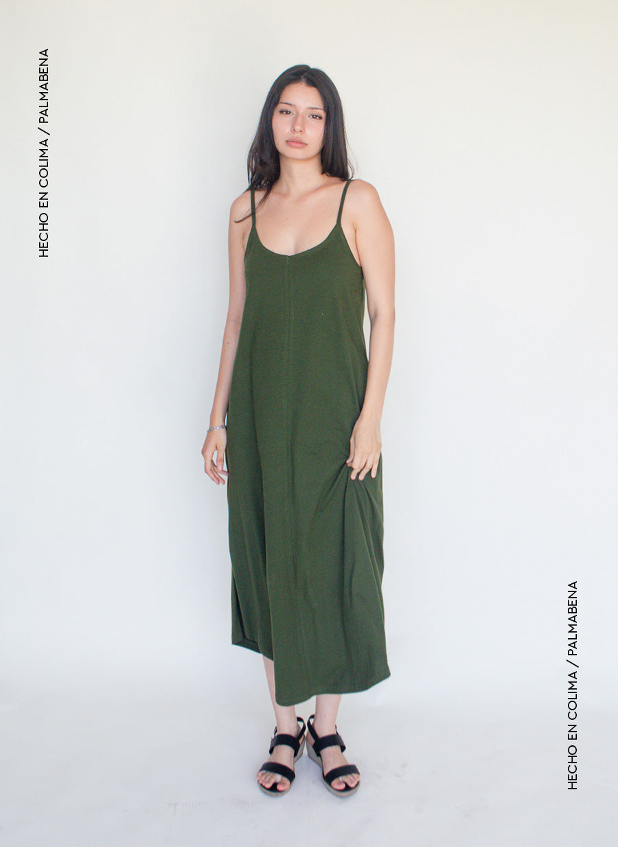 Maxi vestido tirantes midi - 1V-85B