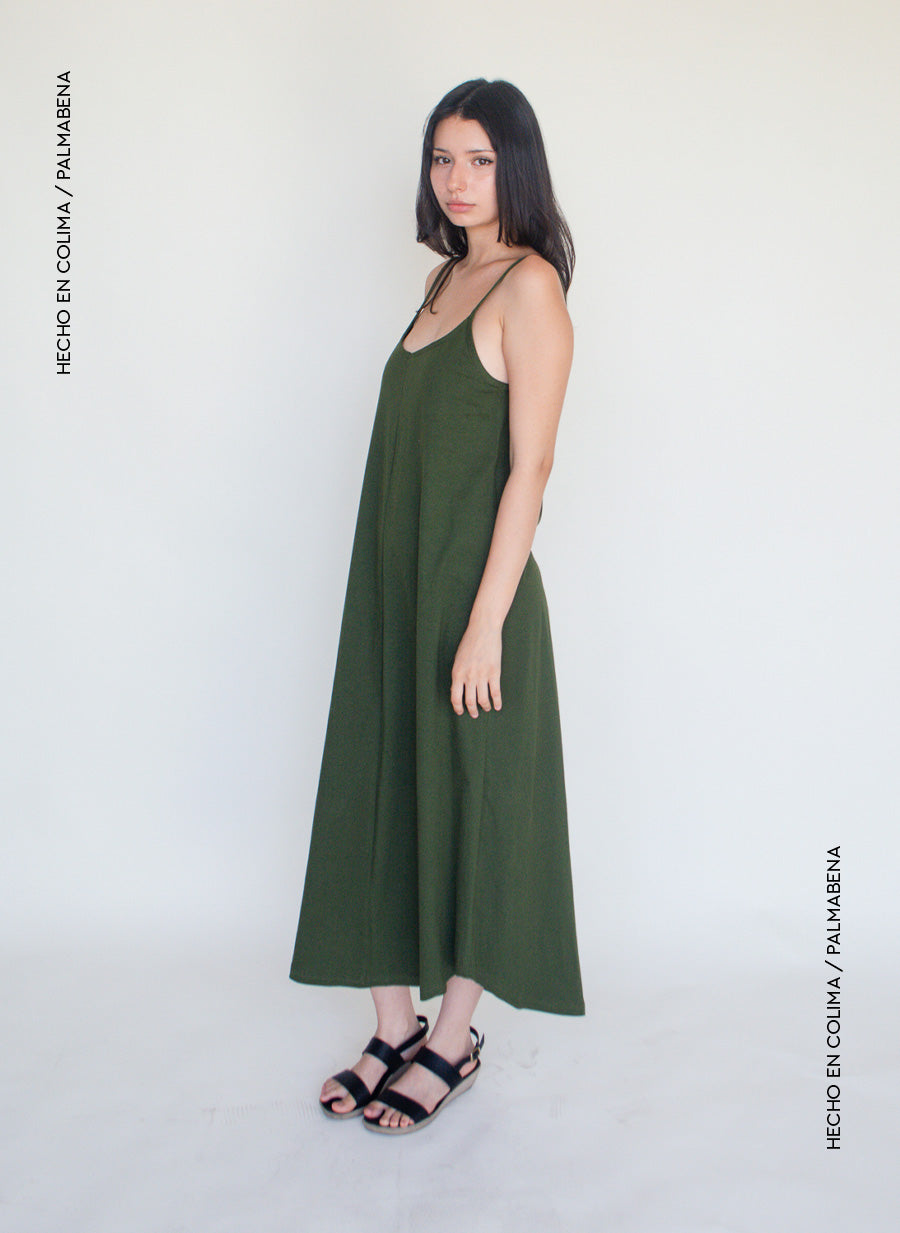 Maxi vestido tirantes midi - 1V-85B