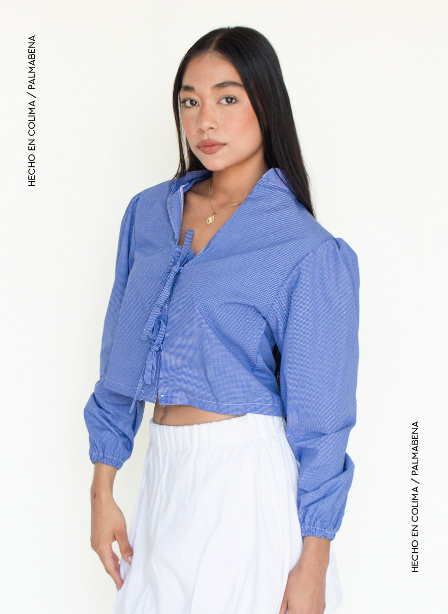 Camisa manga fruncida - 1C-81