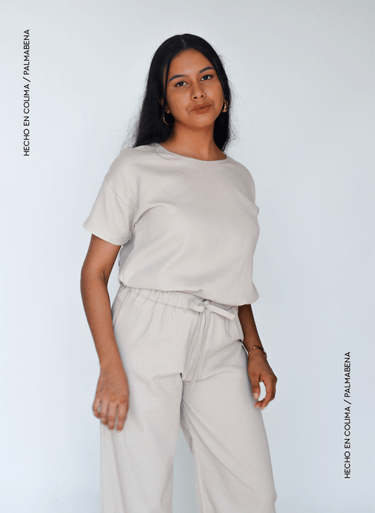 Blusa básica beige - 1C-67C