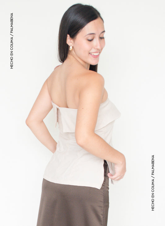 Top straple recto beige - 1B-103B