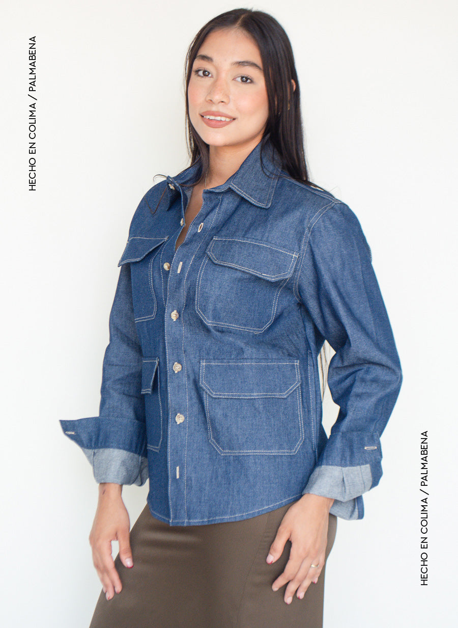 Camisa mezclilla - 1C-80