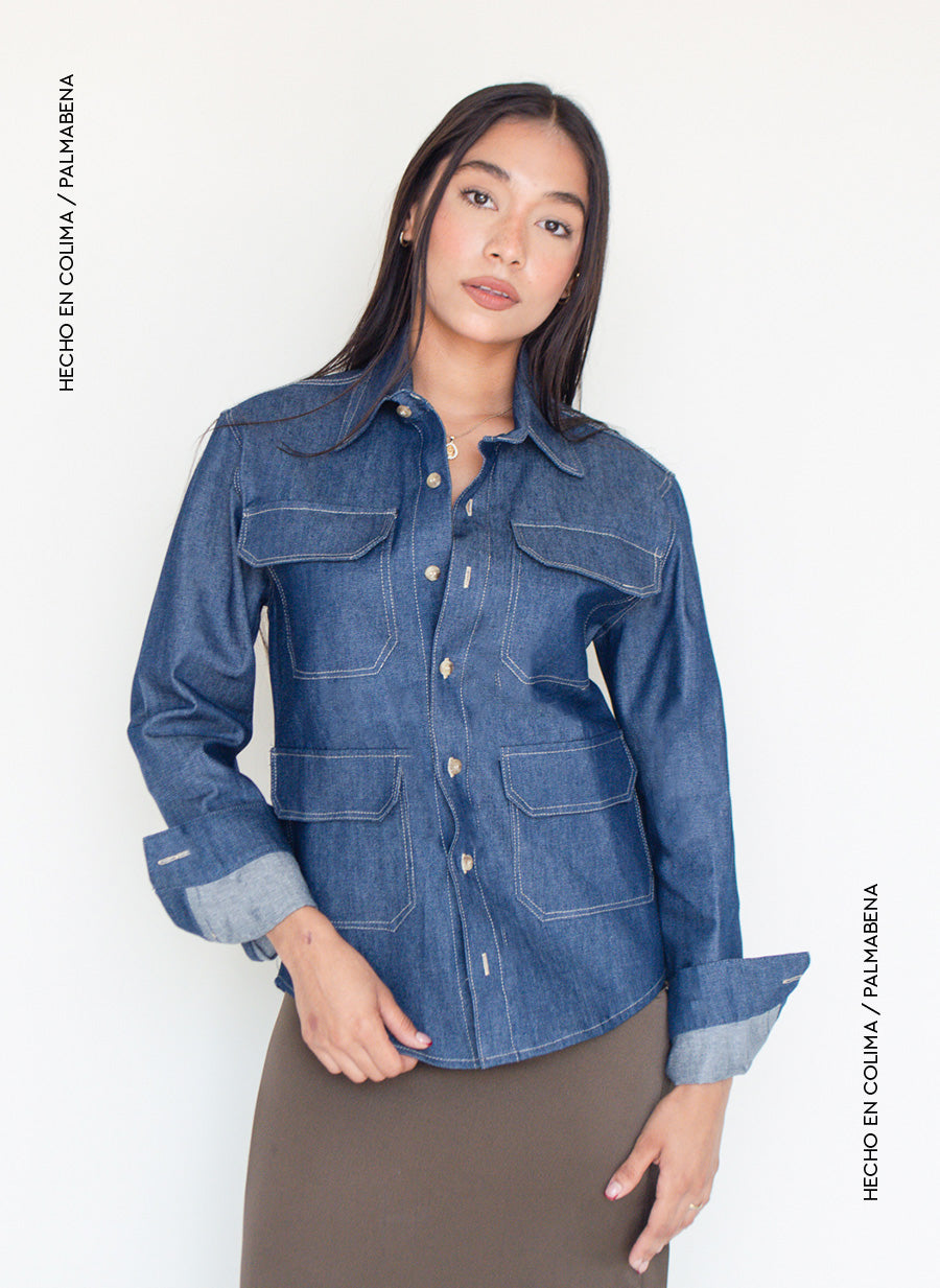 Camisa mezclilla - 1C-80