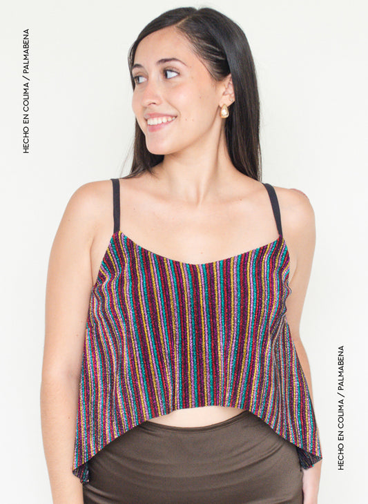 Top tirante brillos - 1B-58F