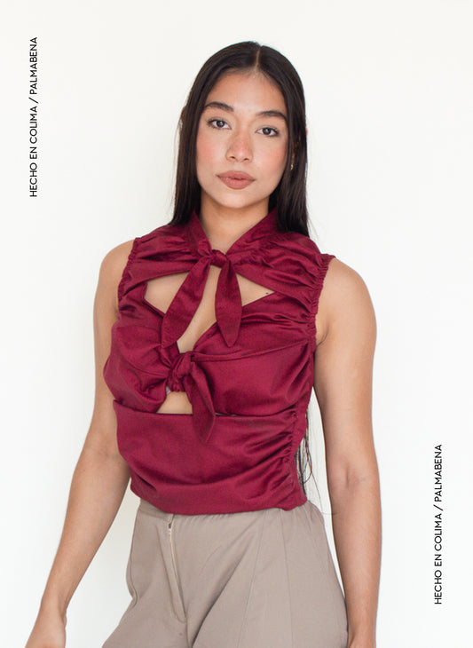 Blusa moños delanteros - 1B-131