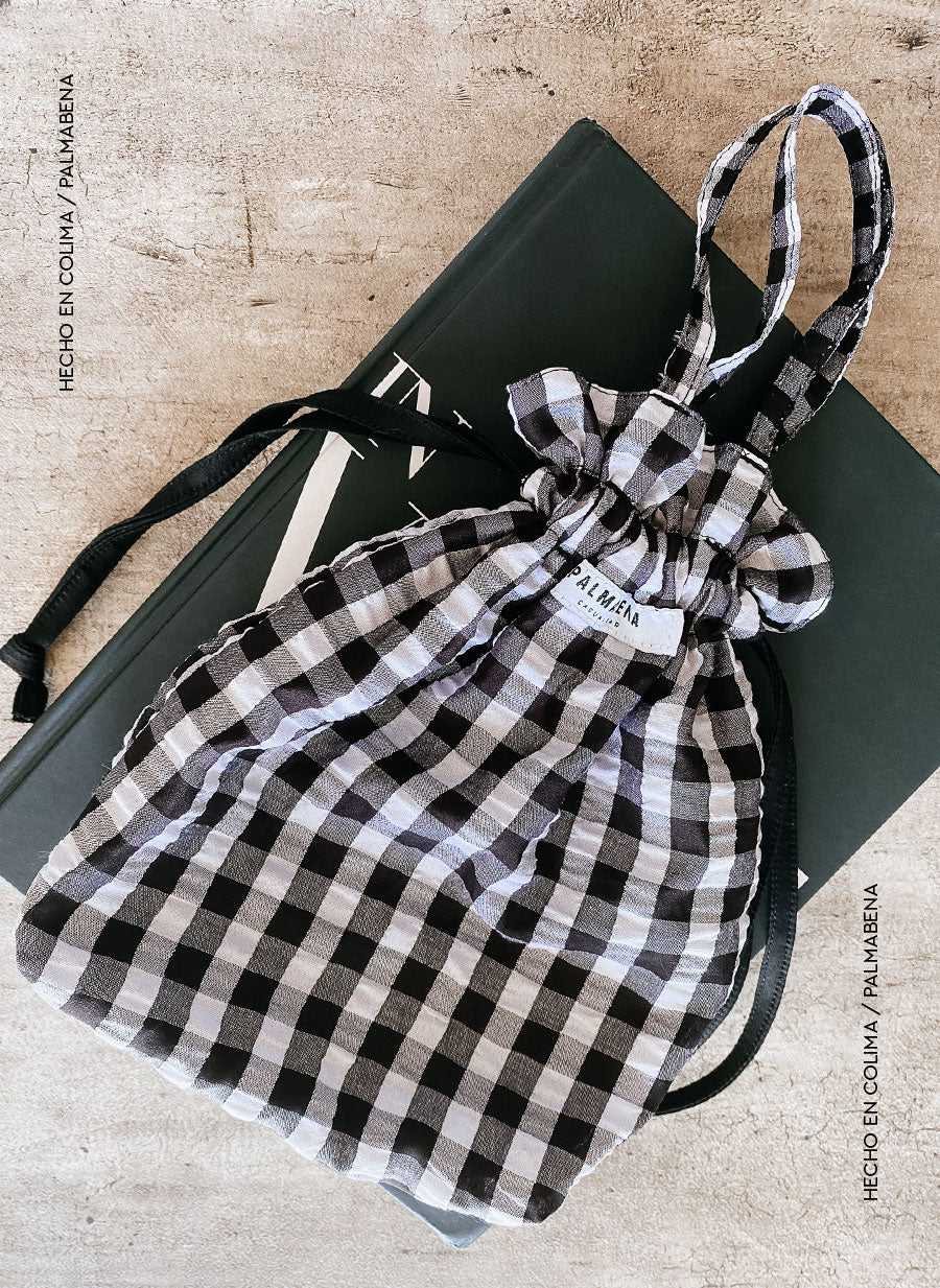 Bolsa de mano upcycling cuadros