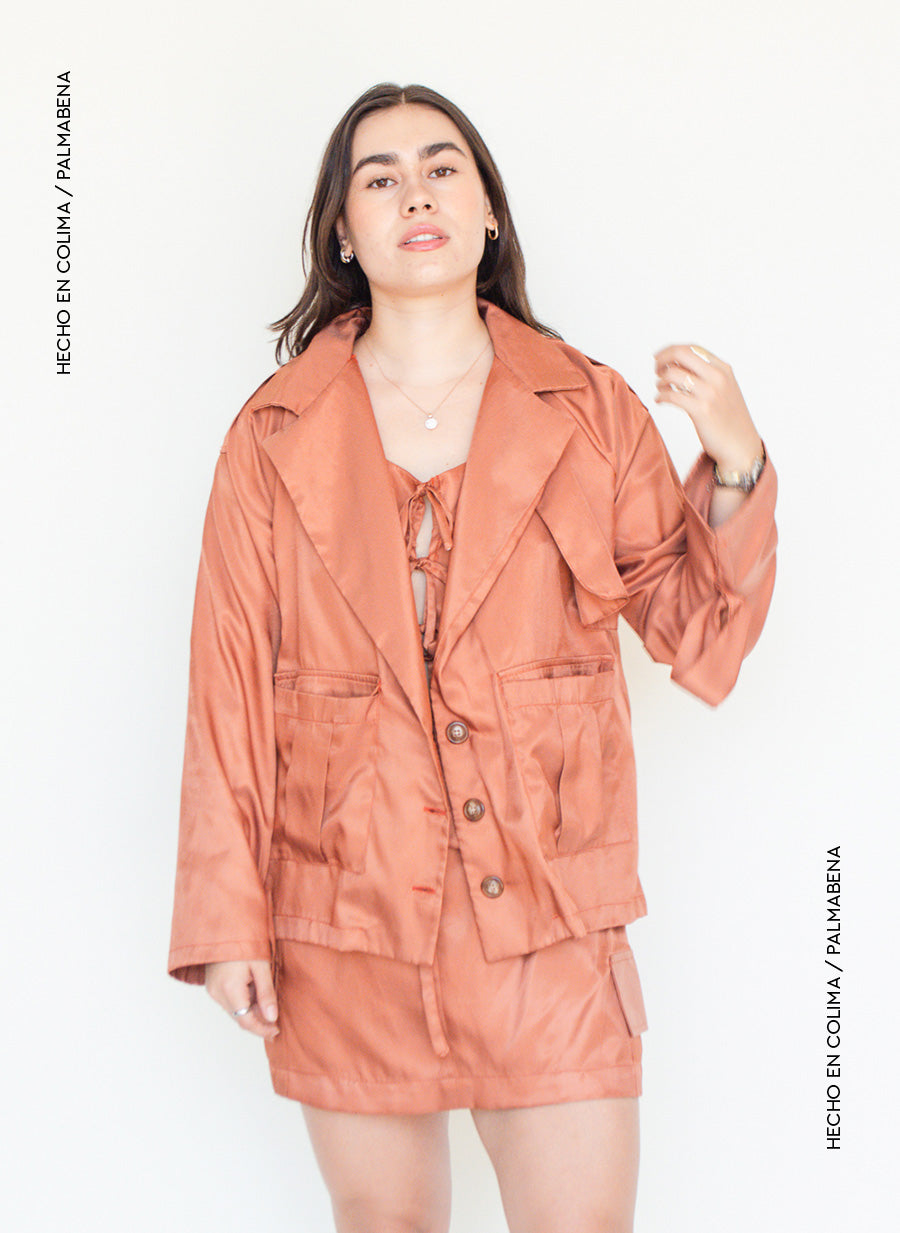 Cazadora cargo canela - 1N-35A