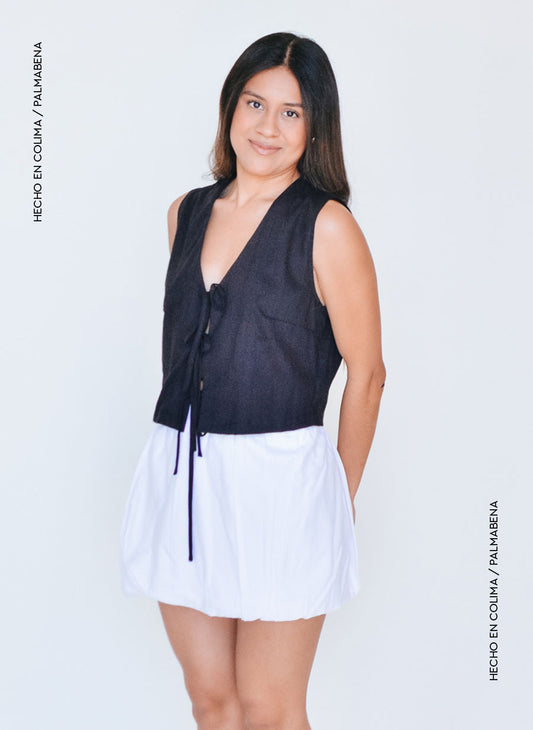 Falda globo blanca - 1F-40A