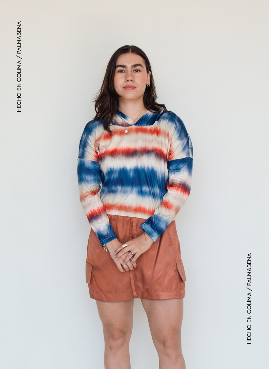 Top hoodie tie dye - 1B-107