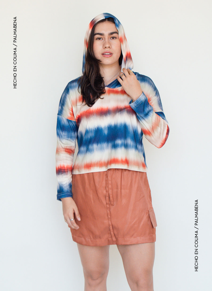 Top hoodie tie dye - 1B-107