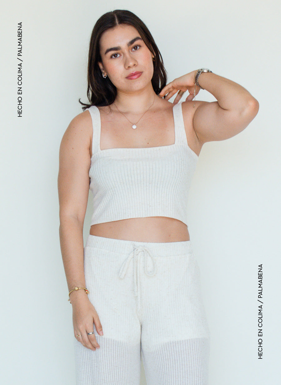 Top tirantes anchos rib - 1B-86C