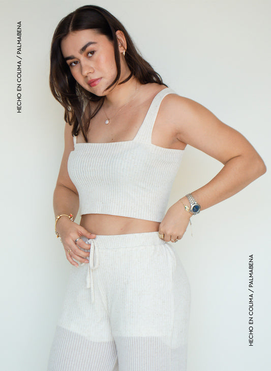 Top tirantes anchos rib - 1B-86C