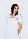 Top blanco tirantes moño - 1B-74B