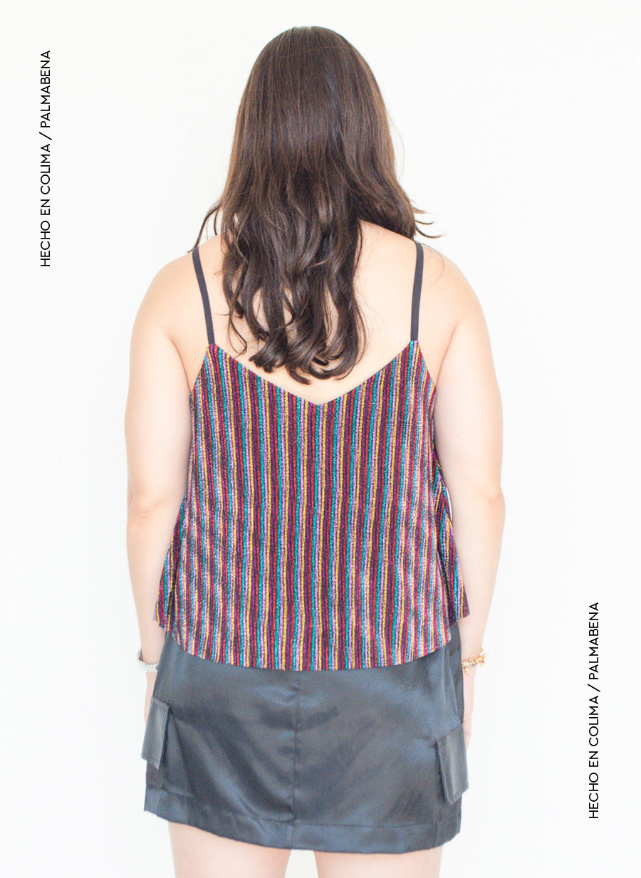 Top tirante brillos - 1B-58F