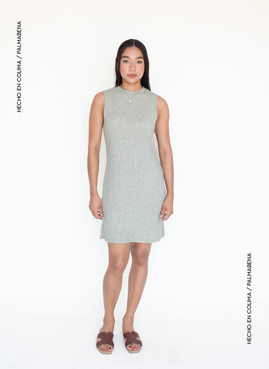 Vestido mini rib - 1V-15F