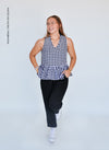 Blusa a Cuadros y Olanes - 1B84
