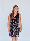 Vestido velvet estampado - 1V73