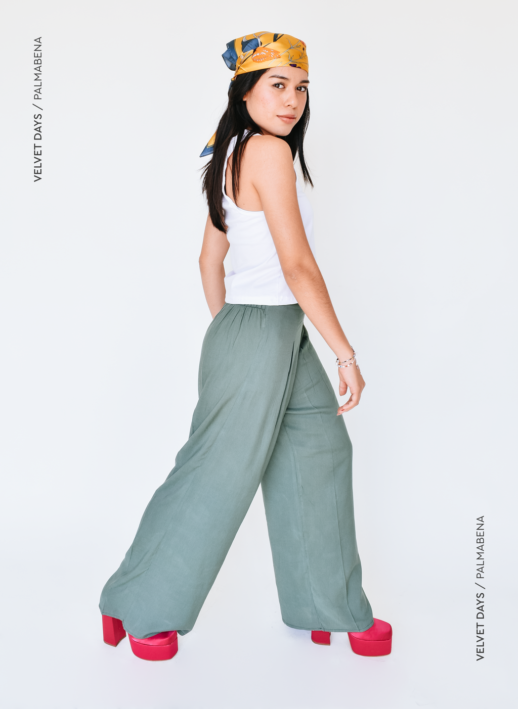 Pantalón ancho verde - 1P36
